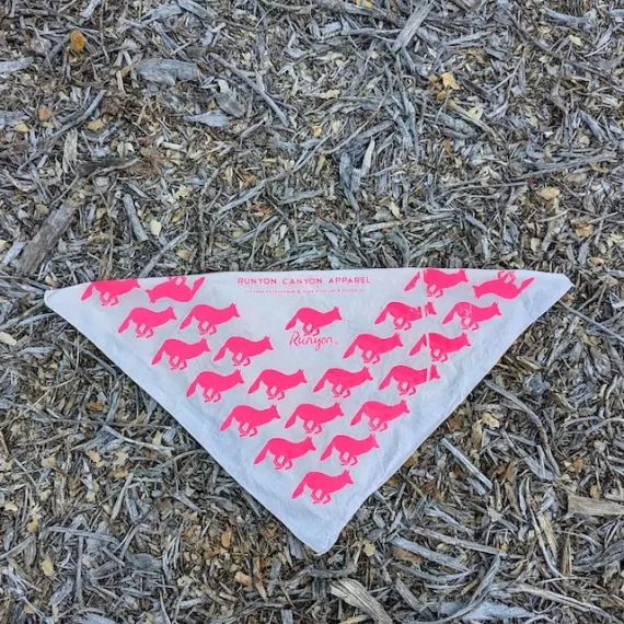 Runyon Hot Pink Natural American Made In USA Bandana - Trail Running Hiking Fitness Outdoors