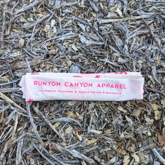 Runyon Hot Pink Natural American Made In USA Bandana - Trail Running Hiking Fitness Outdoors