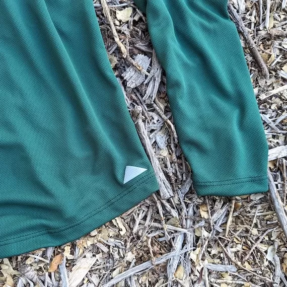 Runyon Men's Forest Green Sun Hoodie Shirt Long Sleeve Thumbholes Sun Protection Quick Dry American Made In USA