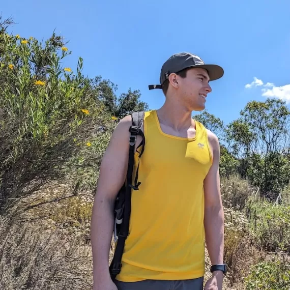 Runyon Gold Performance Tank Top Running Singlet American Made In USA
