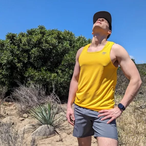 Runyon Gold Performance Tank Top Running Singlet American Made In USA