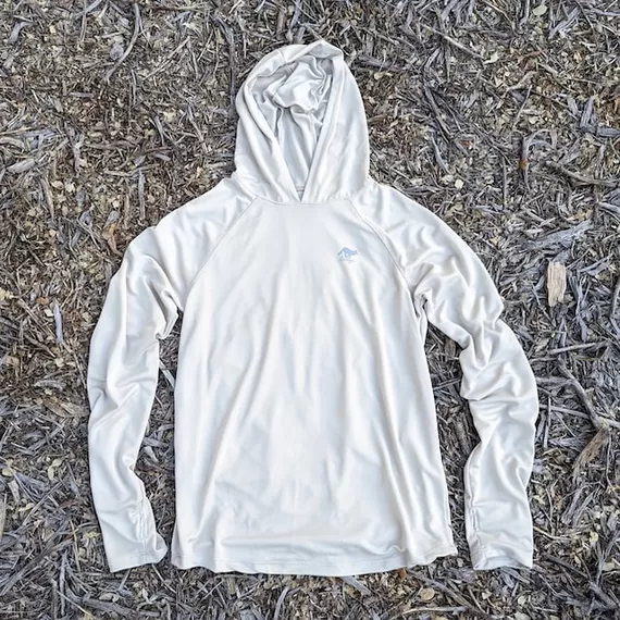 Runyon Men's Desert Sand Sun Hoodie Shirt Long Sleeve Thumbholes Sun Protection Quick Dry American Made In USA
