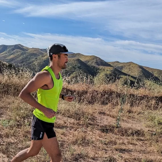 Runyon Lime Green Performance Running Singlet Workout  Tank Top American Made In USA