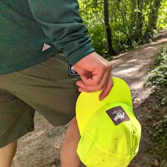 Runyon American Made In USA TrailStash 7" Olive Green Gravel Short- Running, Hiking, Cycling, Fitness, Outdoors