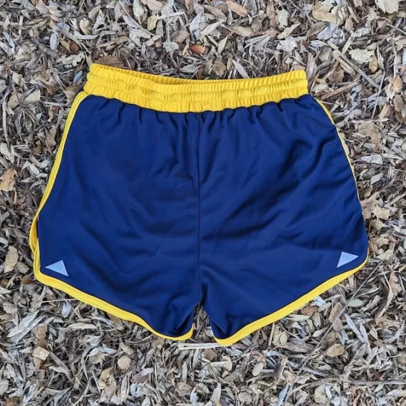 Runyon Navy Gold 4" Ranger Retro Running Short American Made In USA Track Workout Gym Yoga Fitness Short American Made In USA