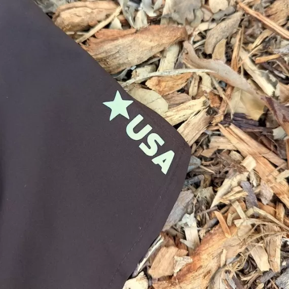 Runyon Unisex 3" Brown Performance Running Short with Phone Pocket Made In USA | Runyon Canyon Apparel