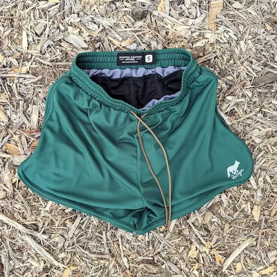 Runyon Forest Green Running Short - Retro Ranger 4" Inch Workout Short American Made In USA