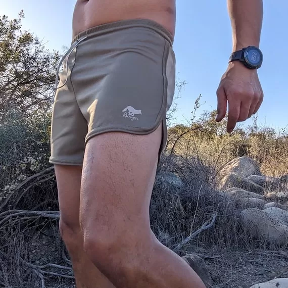 Runyon Tan 4" Ranger Retro Running Short American Made In USA Track Workout Gym Yoga Fitness Short American Made In USA