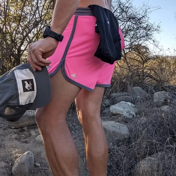 Runyon Hot Pink 4" Ranger Retro Running Short American Made In USA Track Workout Gym Yoga Fitness Short American Made In USA