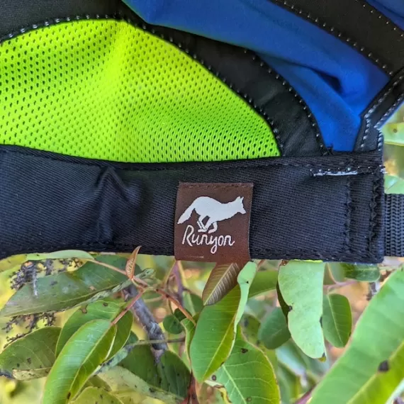 Runyon Royal Neon Reflective Camp Hat American Made In USA Trail Running Hiking Workout Performance Cap