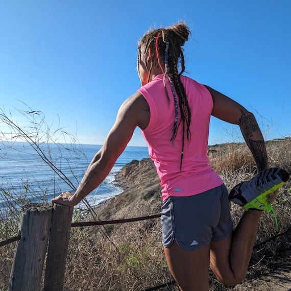 Runyon Women's Unisex Hot Pink Sleeveless Muscle Tee Performance Tank Top American Made In USA