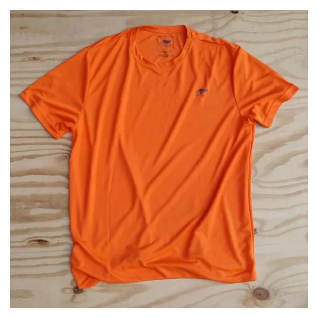 Runyon Canyon Apparel Mens Orange Performance Trail Shirt Made In USA