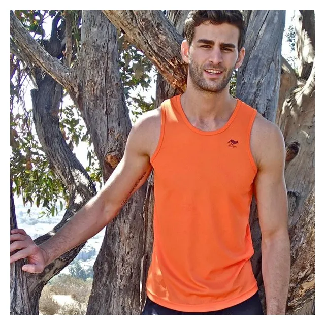Runyon Canyon Apparel Orange Power Tank Running Singlet by Runyon Canyon Apparel