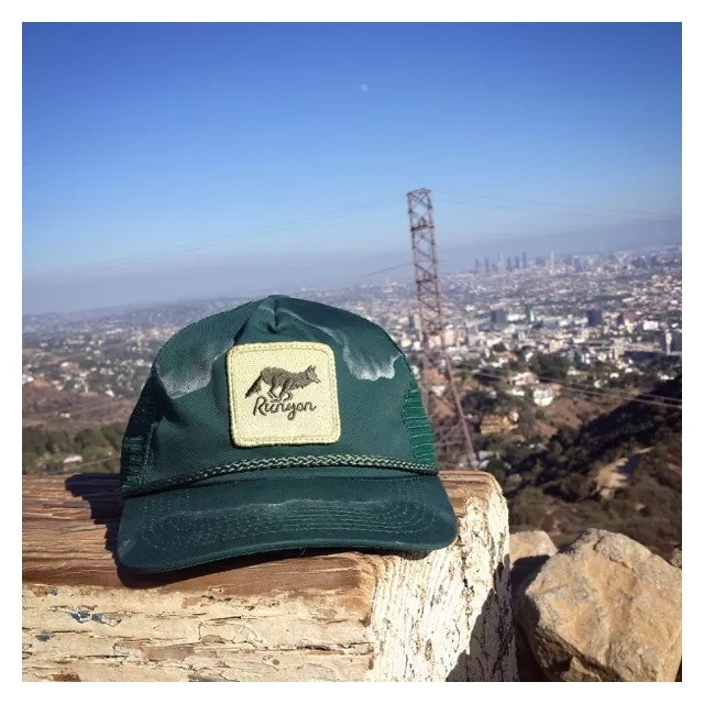 Runyon Canyon Apparel Green Forester Vintage Trucker Made In USA