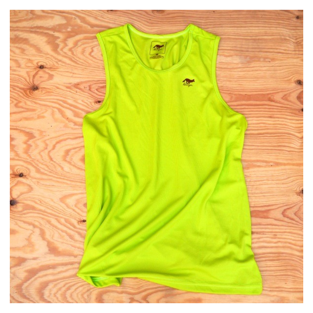 Runyon Canyon Apparel Mens Bright Lime Performance Power Tank Made In USA