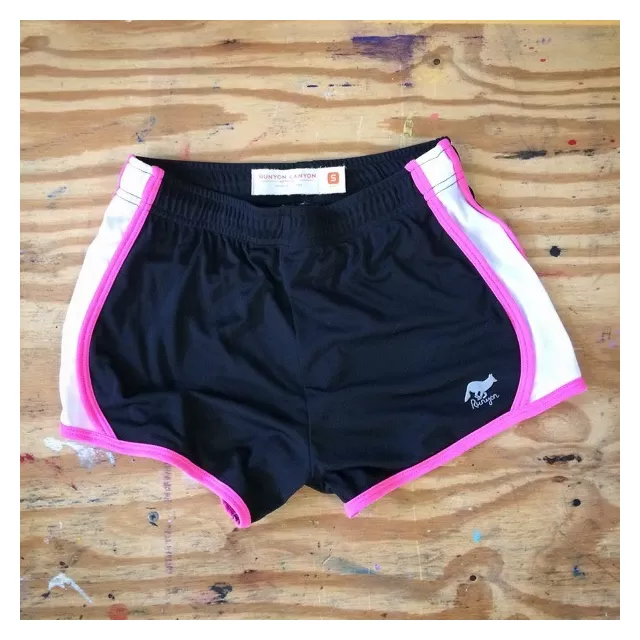 Runyon Canyon Apparel Womens Totally Hot Pink Panther Training Shorts Made In USA