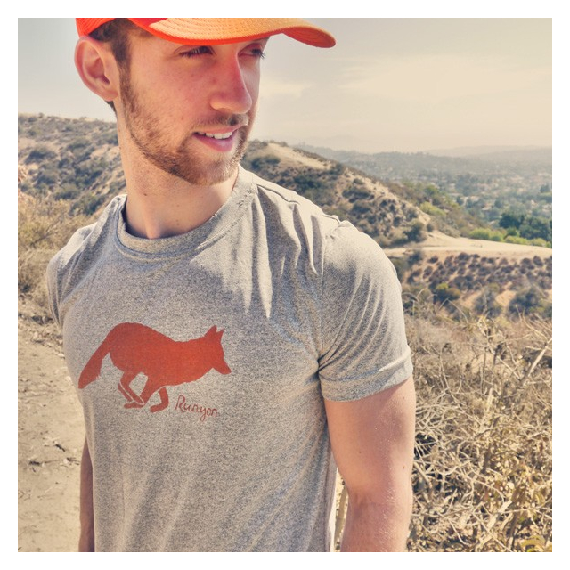 Runyon Canyon Apparel Men's Signature Hunter Orange Performance Running Shirt