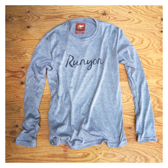 Runyon Canyon Apparel Mens Signature Logo Long Performance Fitness Shirt Made In USA