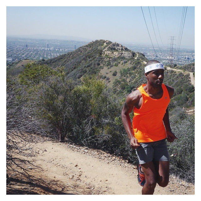 Runyon Canyon Apparel Mens Neon Orange Yoga Tank Running Singlet Made In USA