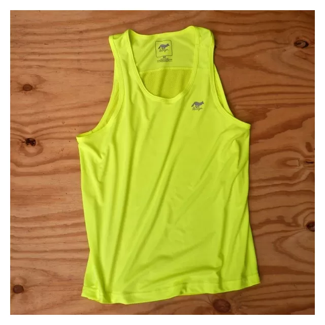 Runyon Canyon Apparel Mens Neon Yellow Yoga Tank (Made In The USA)