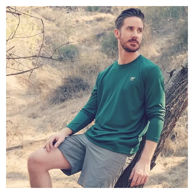 Runyon Men's Forest Green LongTrail Shirt by Runyon Canyon Apparel