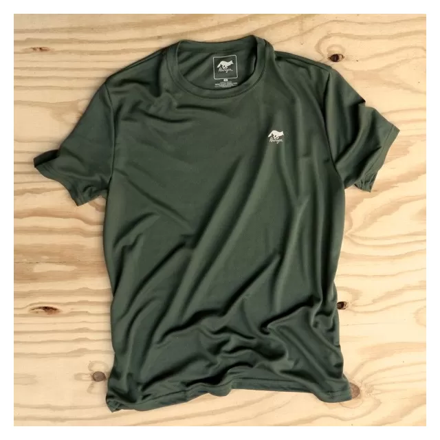 Runyon Canyon Apparel Mens Earthy Green Performance Trail Shirt Made In USA