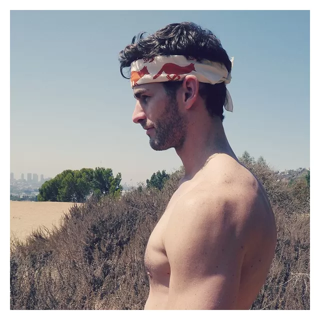 Runyon Canyon Apparel Natural Orange Rust Bandana Made In USA Runyon Canyon Apparel Natural Orange Rust Bandana Made In USA