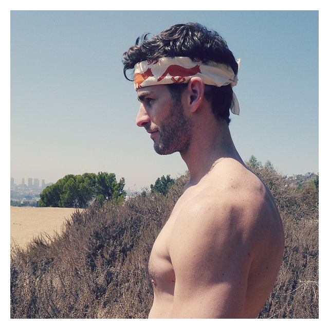 Runyon Canyon Apparel Natural Orange Rust Bandana Made In USA