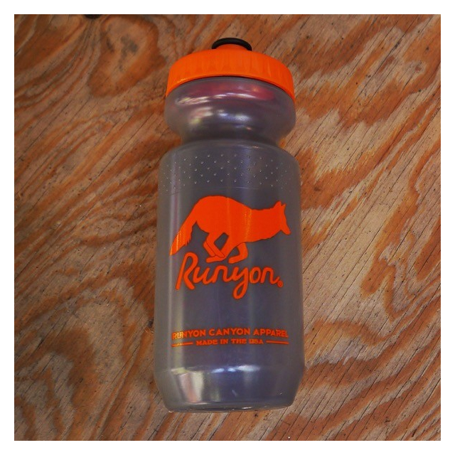 Runyon Canyon Apparel Smoked Orange Water Bottle Made In USA