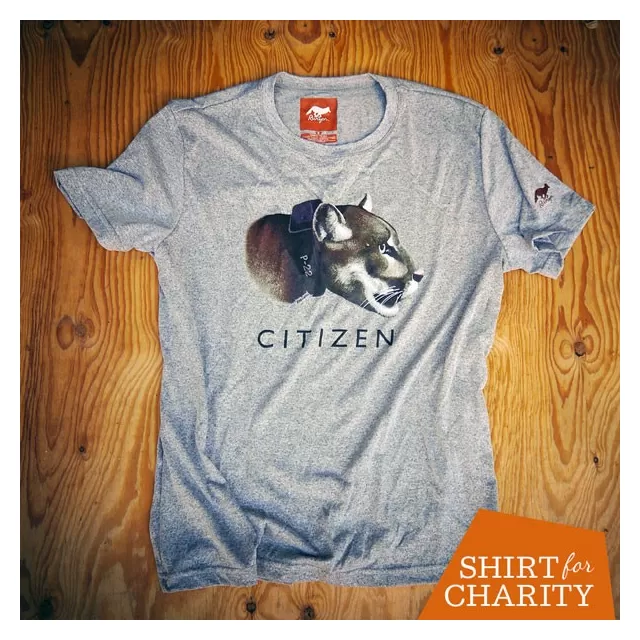 Runyon Canyon Apparel P-22 Citizen For Los Angeles Wildlife Charity Shirt