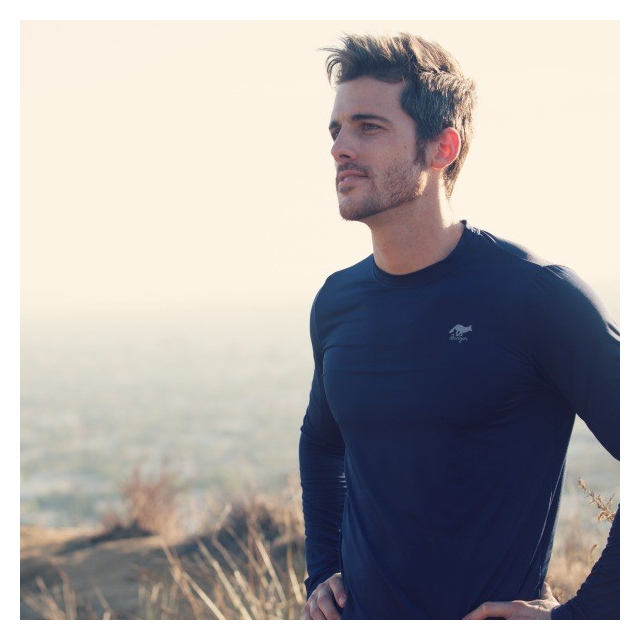 Runyon Men's Navy Base Layer Performance Shirt by Runyon Canyon Apparel
