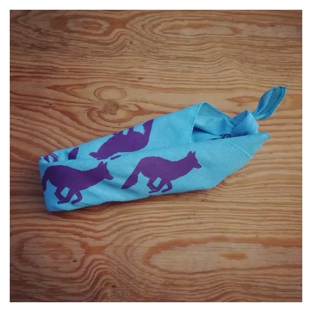 Runyon Canyon Apparel Purple Turquoise Bandana Made In USA