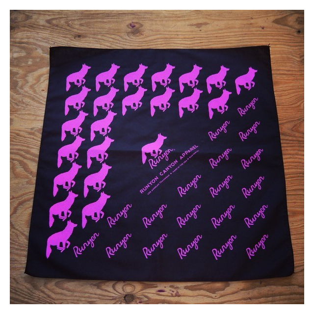 Runyon Canyon Apparel Totally Hot Pink Ninja Bandana Made In USA