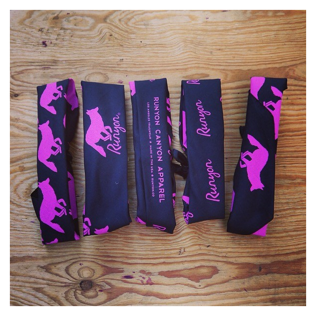 Runyon Canyon Apparel Totally Hot Pink Ninja Bandana Made In USA