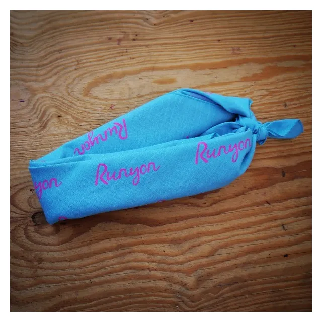 Runyon Canyon Apparel Signature Totally Hot Pink Turquoise Bandana Made In USA