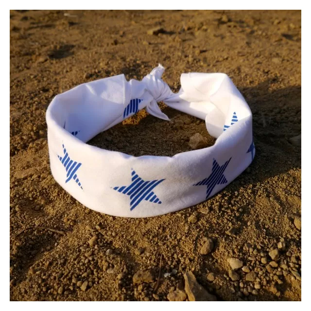 Runyon Canyon Apparel Blue Striped Star Bandana Made In The USA Runyon Canyon Apparel Blue Striped Star Bandana Made In The USA