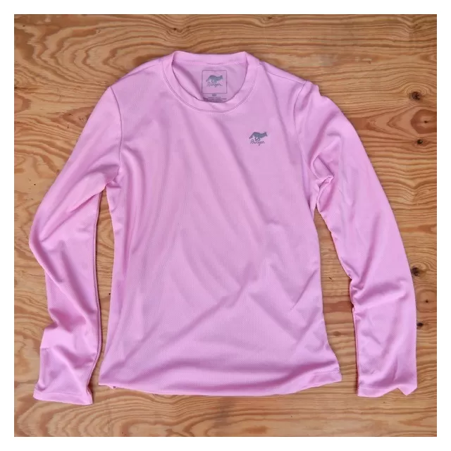 Runyon Canyon Apparel Womens Cool Pink Long Trail Shirt Made In USA Runyon Canyon Apparel Womens Cool Pink Long Trail Shirt Made In USA