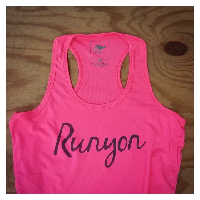 Runyon Canyon Apparel Women's Hot Pink Script Yoga Tank