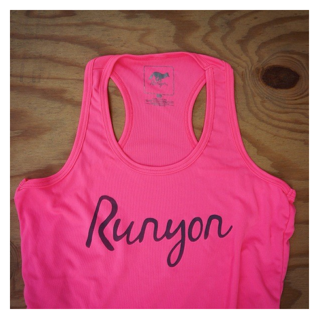 Runyon Canyon Apparel Women's Hot Pink Script Yoga Tank