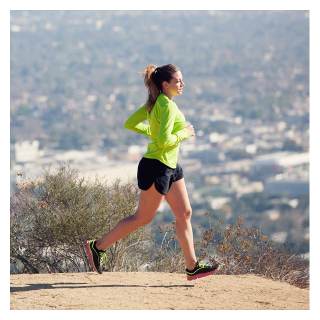 Runyon Canyon Apparel Womens Bright Lime Long Performance Trail Shirt Made In The USA