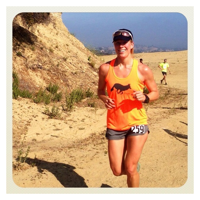 Runyon Canyon Apparel Womens Signature Neon Orange Yoga Tank Made In USA