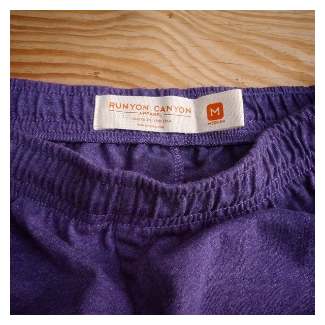 Runyon Canyon Apparel Womens Purple Heather Workout Fitness Shorts