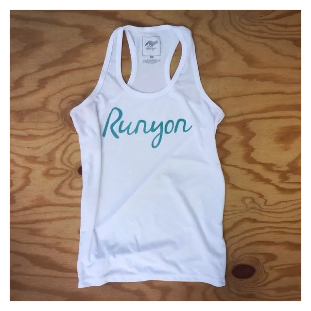 Runyon Canyon Apparel Women's Teal Script Yoga Tank