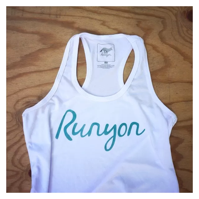 Runyon Canyon Apparel Women's Teal Script Yoga Tank