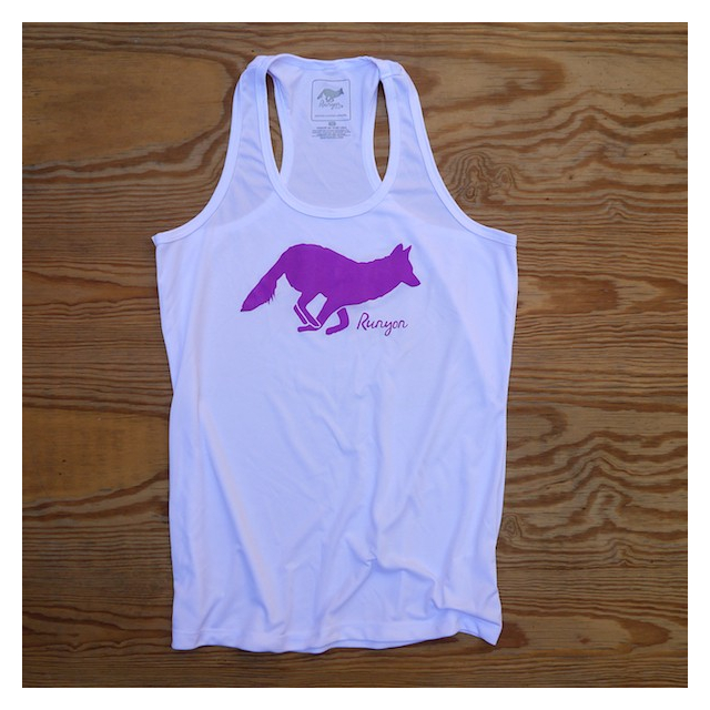 Runyon Canyon Apparel Hot Purple Logo Fitness Tank Made In The USA