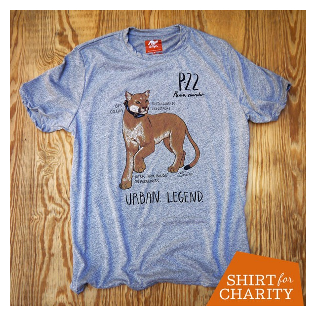 Runyon Men's Mountain Lion P-22 Fitness Shirt for Charity, Made In USA