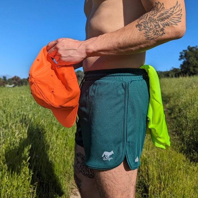 Runyon Forest Green Running Short - Retro Ranger 4" Inch Workout Short American Made In USA