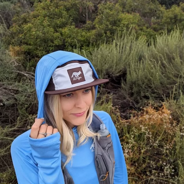 Runyon Unisex Light Baby Blue Sun Hoodie Shirt Long Sleeve Thumbholes Sun Protection Quick Dry American Made In USA