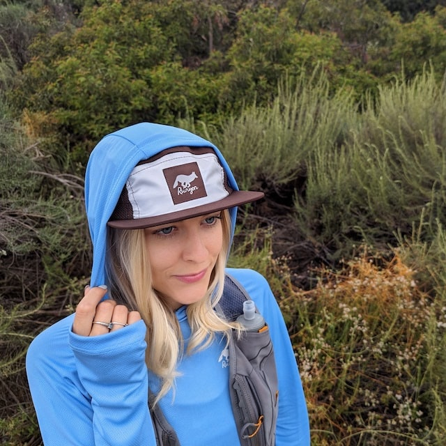 Runyon Unisex Light Baby Blue Sun Hoodie Shirt Long Sleeve Thumbholes Sun Protection Quick Dry American Made In USA