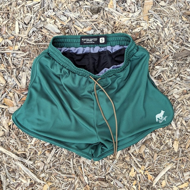 Runyon Forest Green Running Short - Retro Ranger 4" Inch Workout Short American Made In USA